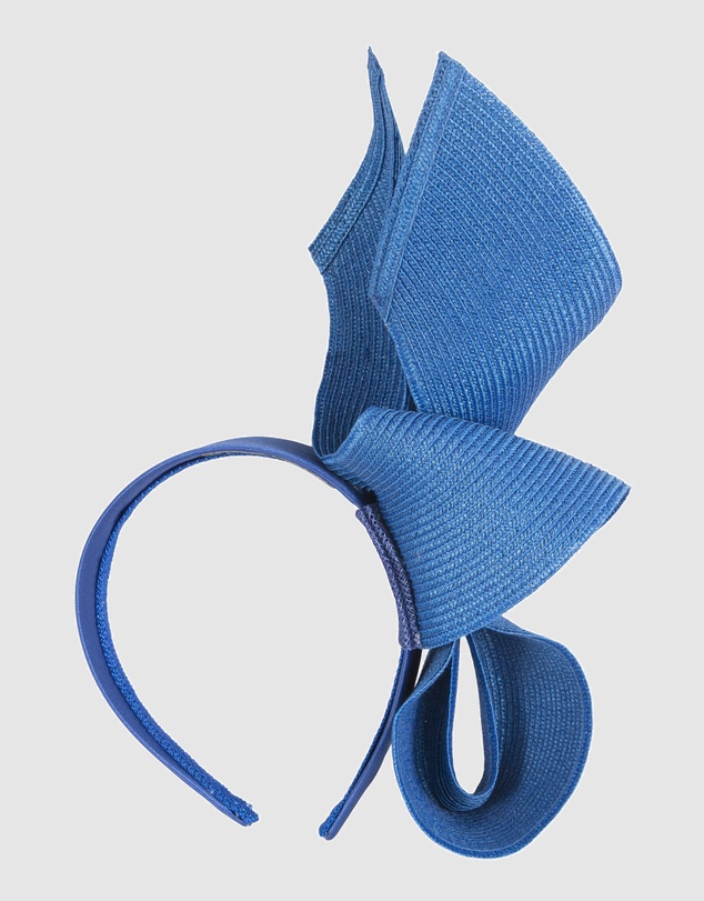 Max Alexander - Tall Royal Blue Racing Fascinator