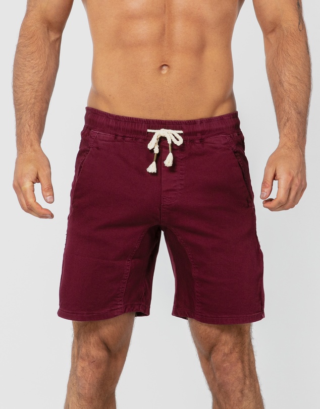 ONEBYONE - Hudson Maroon Shorts