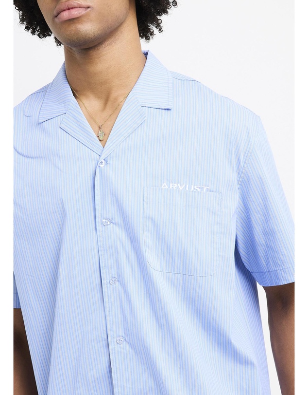 Arvust - Box Striped Short Sleeve Shirt
