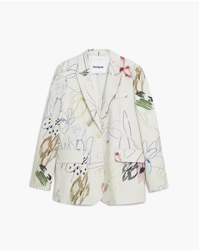 Desigual - Blazer with strokes