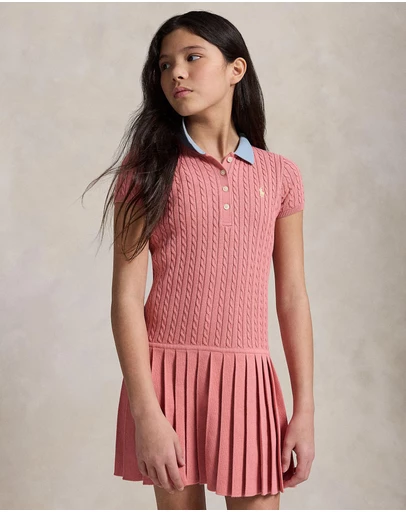 Polo Ralph Lauren - Mini-Cable Cotton Sweater Dress - Teens