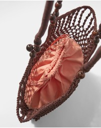 & Other Stories - Bead-Detail Crocheted Tote Bag