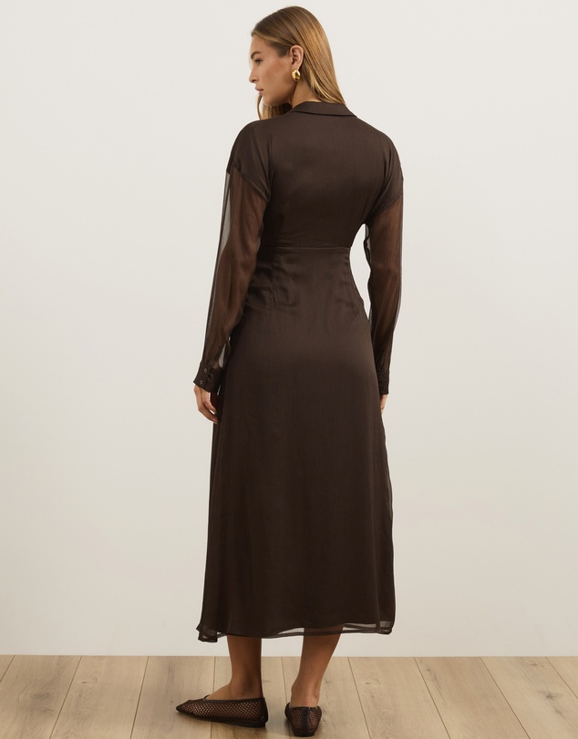 Atmos&Here - Keira Long Sleeve Midi Dress