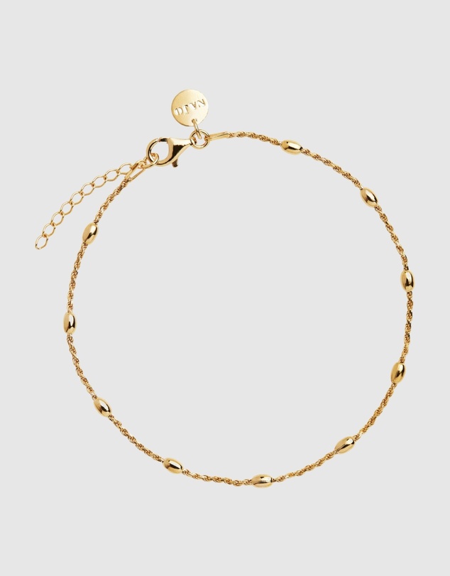 Najo - Cassiopeia Yellow Gold Anklet (23cm+ext)