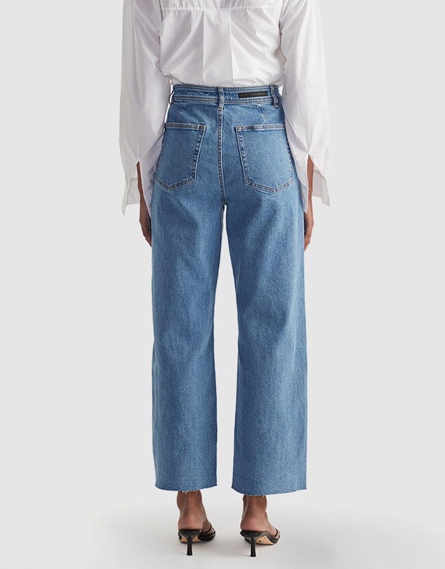 Decjuba - Darcy Cropped Wide Leg Jeans