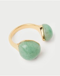 PDPAOLA - Green Aventurine Gravity Ring