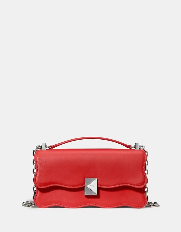 Kate Spade - Deco Wavy Smooth Leather Mini Convertible Shoulder