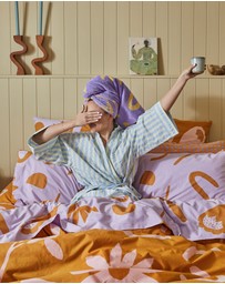 Mosey Me - Floral Dreams Flat Sheet - Lilac