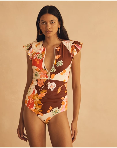 AUR OCEA - Ruffle Sleeve One Piece