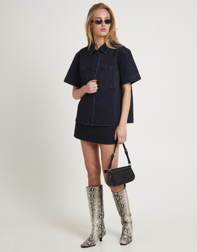 Subtitled - Tide Boxy Denim Shirt