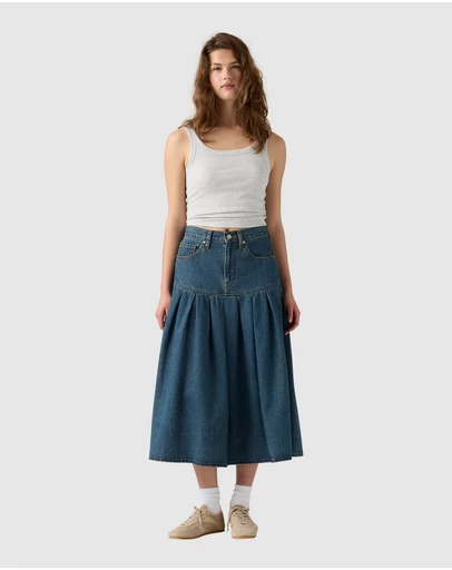 Levi's - Yoked Pleated Skirt