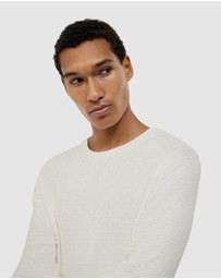 Politix - Elvin Geo Textured Crew Knit