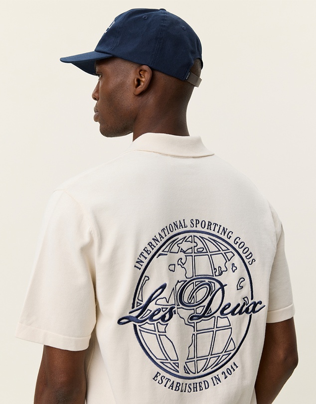 Les Deux - Emmett Globe Knitted SS Shirt