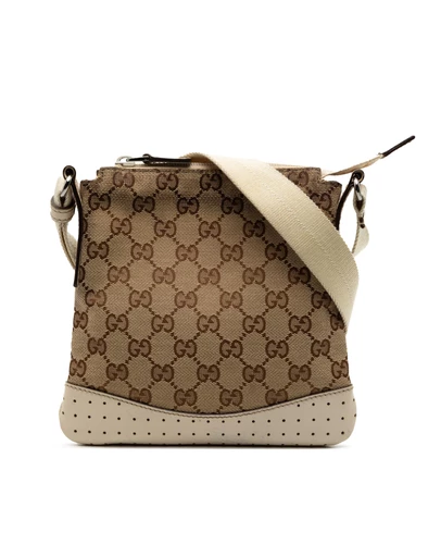 Pre-Loved by Azura Reborn - Pre-Loved GG Canvas Perforated Crossbody