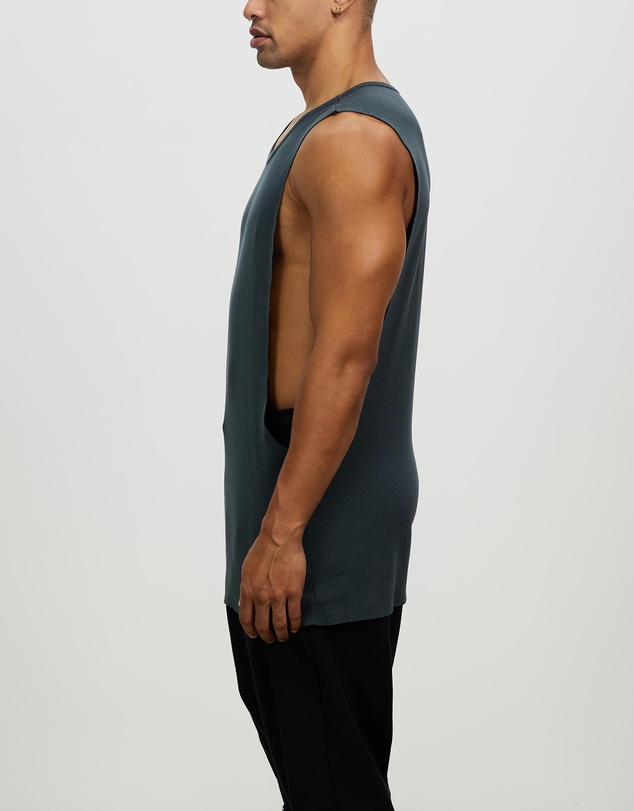 Surrounded By Ghosts - The Titanium Rib Knit Muscle T-Shirt