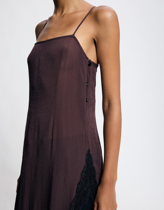 Lover - Anya Lace Trim Sheer Tunic