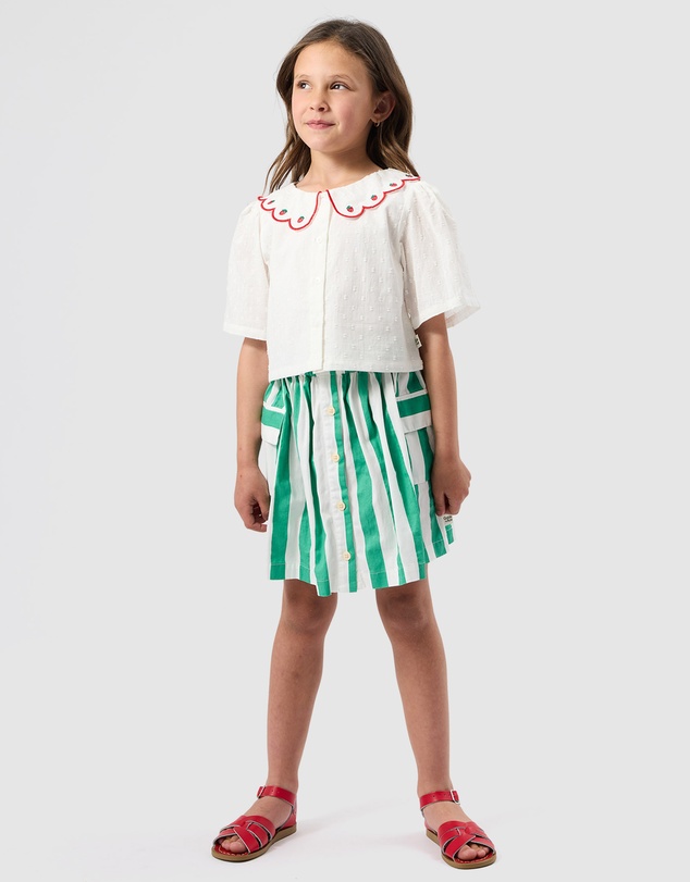 Goldie + Ace - Happy Stripe Pocket Skirt - Babies-Kids