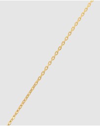 Elli Jewelry - Necklace Women Elegant Anchorchain 925 Sterling Silver Gold Plated