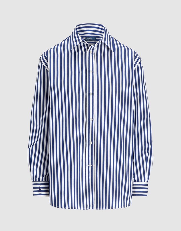 Polo Ralph Lauren - Oversize Fit Striped Cotton Shirt - The ICONIC Exclusive