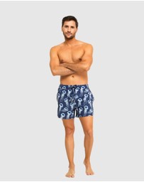 Tolu Australia - Boardshorts with Blue Jellyfish