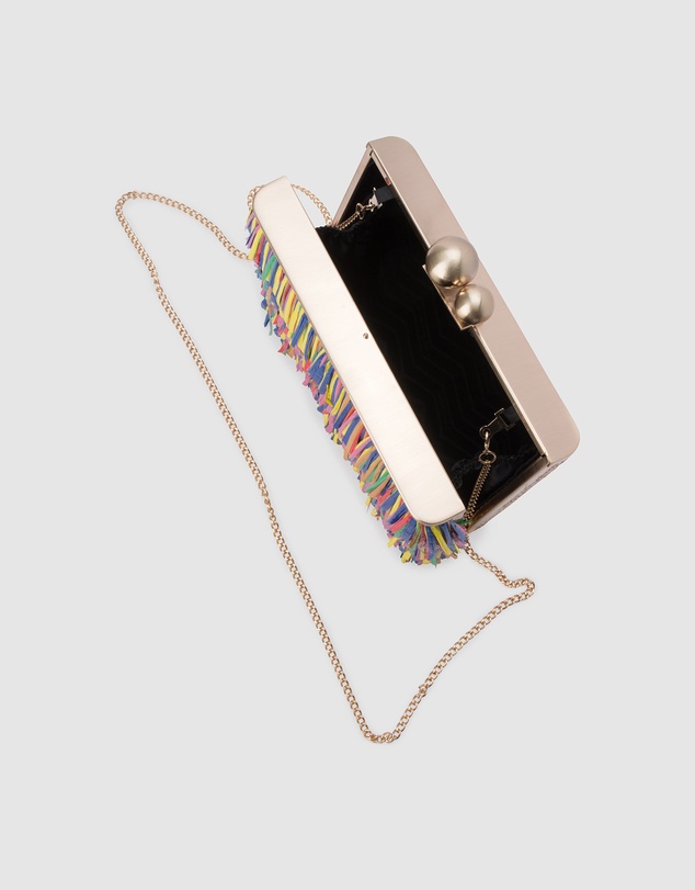 Olga Berg - Carlita Carnivale Fringed Clutch
