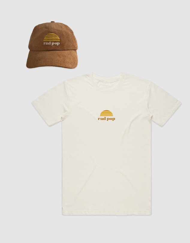 Banabae - Classic Rad Pop Tee and Cap Bundle - Tan