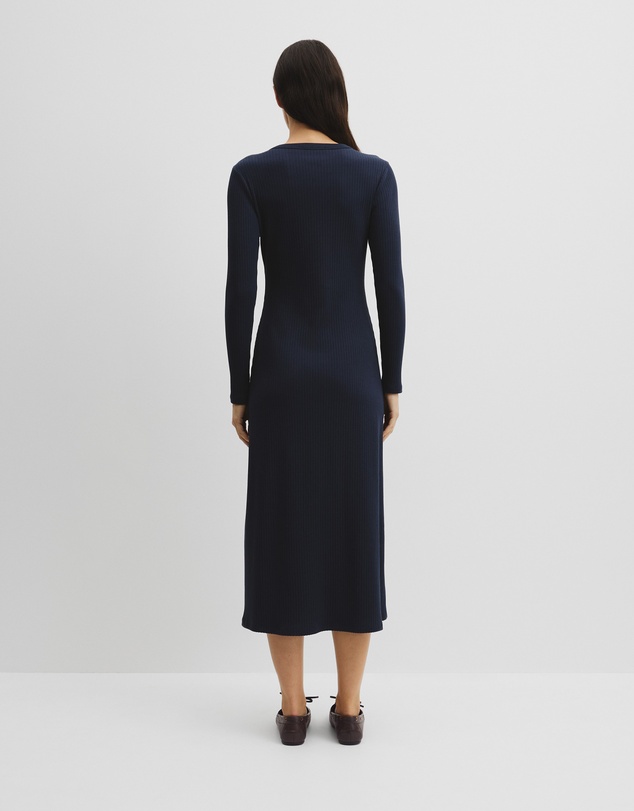 Country Road - Long Sleeve Henley Dress
