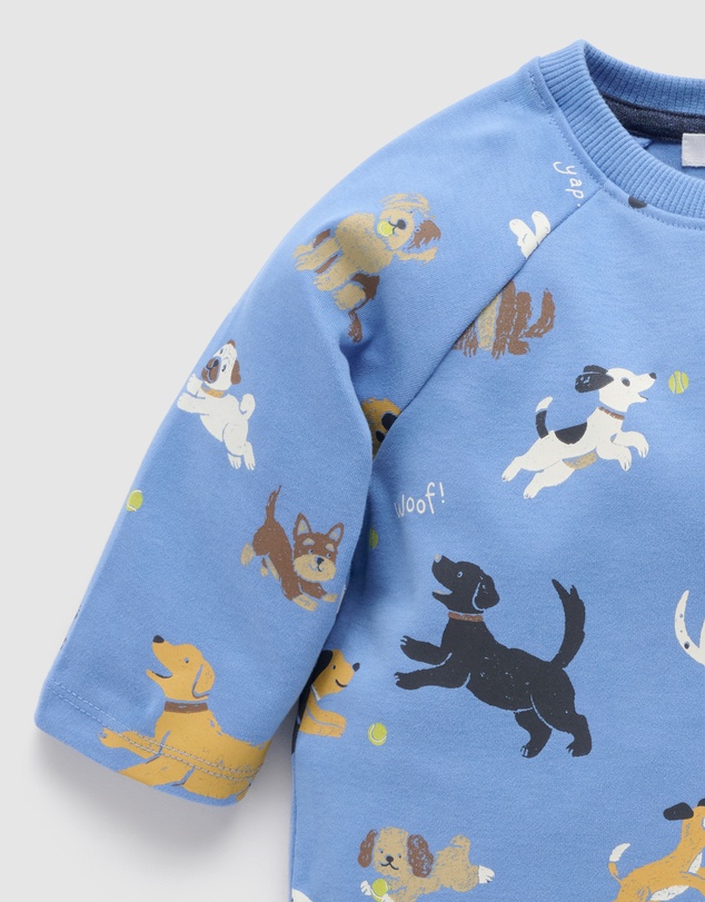 Purebaby - Doggy Thick Long Sleeve tee-Kids-Babies