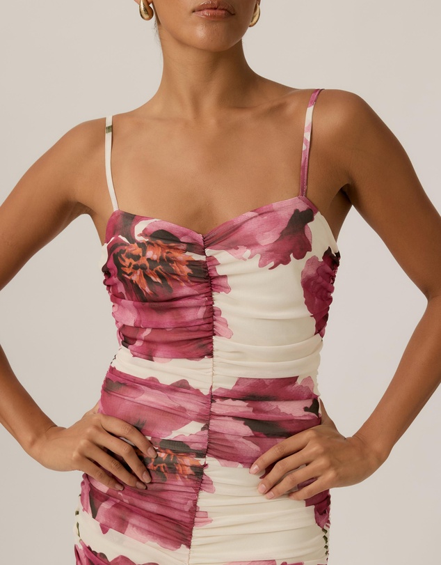 Tussah - Eloise Printed Gathered Midi Dress