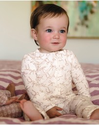 Kynd Baby - Day Or Night Onesie in Ivory Bow