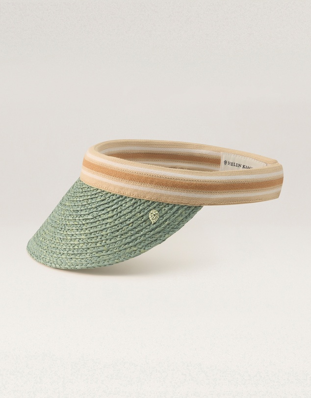 Helen Kaminski - Bianca 8 Raffia Stripe Visor