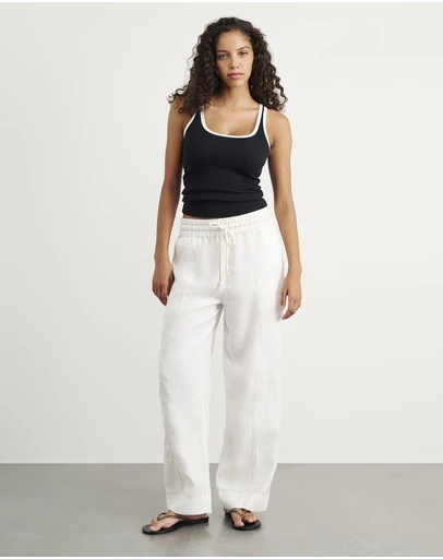 Jag - Sabine Linen Relaxed Leg Pant
