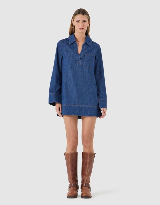 Rolla's - Marfa Tunic - Blue Smoke