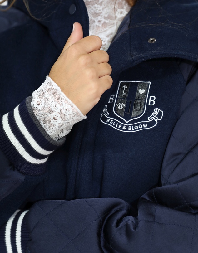 Belle & Bloom - Remix Bomber Varsity Jacket