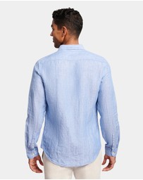 Brooksfield - Pin Stripe Linen Shirt