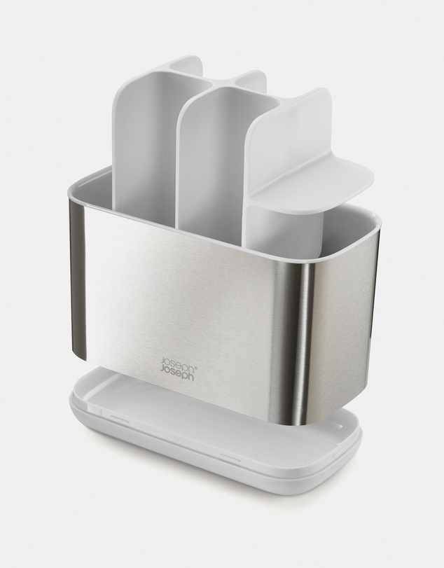 Joseph Joseph - EasyStore™ Steel Large Toothbrush Caddy (White)