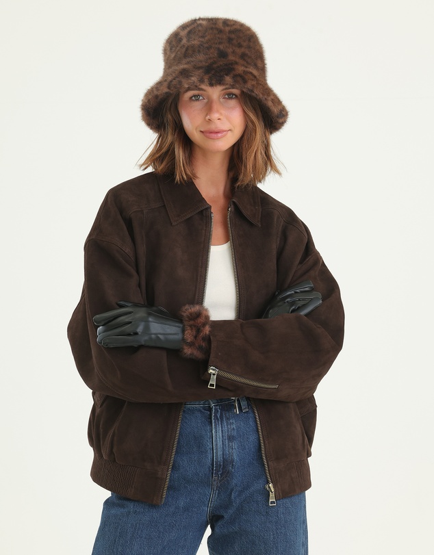 Morgan & Taylor - Marissa Faux Fur Hat in Brown