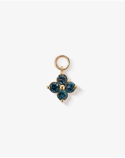 Michael Hill - London Blue Topaz Floral Single Earring Charm in 10kt Yellow Gold