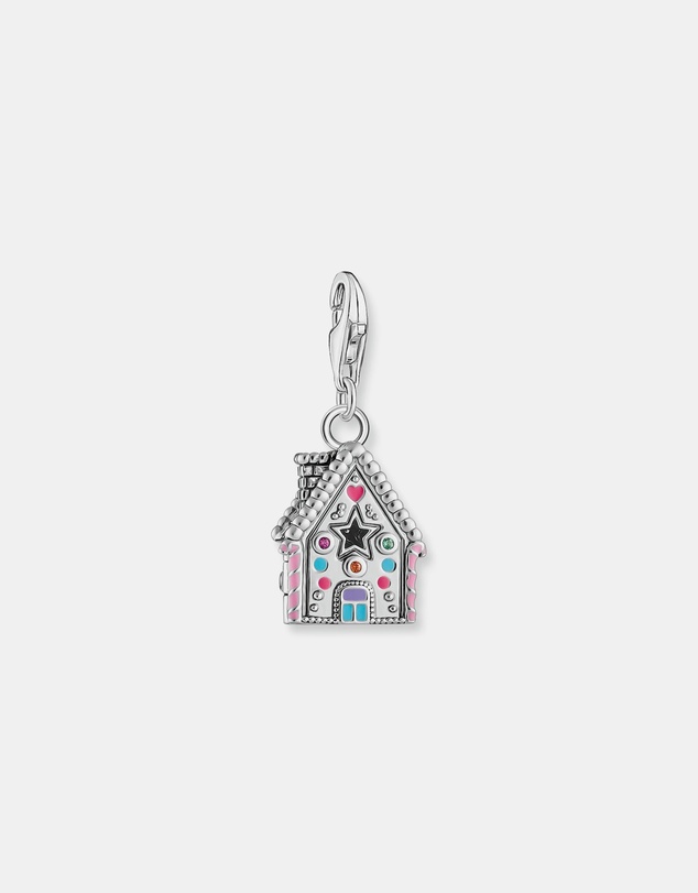 THOMAS SABO - Silver Charm Gingerbread House With Colourful Stones