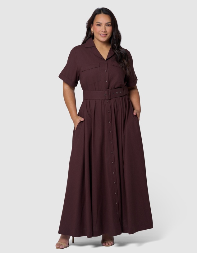 Something 4 Olivia - Gabrielle Linen Maxi Dress