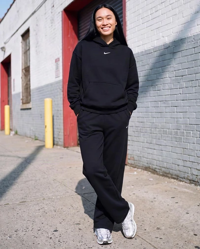 Nike - Studio Fleece Medium Weight Oversized Pullover Hoodie