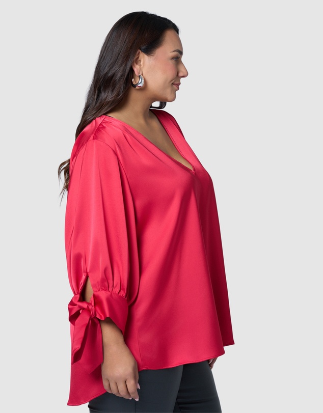 Pink Dusk by Curve Project - Charmed Blouse