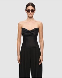 MISHA - The Volta Silk Bustier Top
