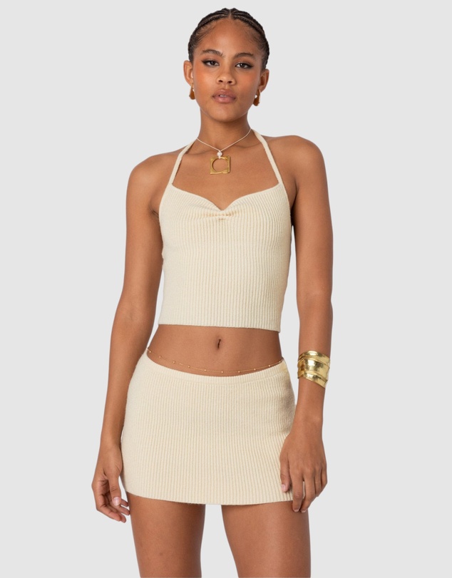 EDIKTED - Fiona Cinched Knit Top