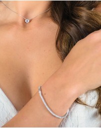 Georgini - Milestone Morganite 2mm Tennis Bracelet