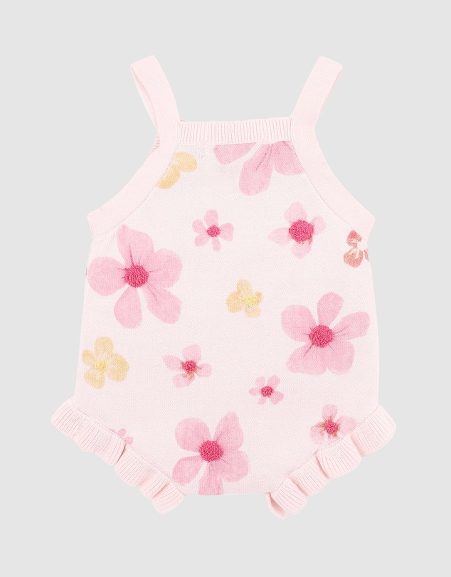 Fox & Finch - Grow Wild Knitted Flower Bodysuit - Babies