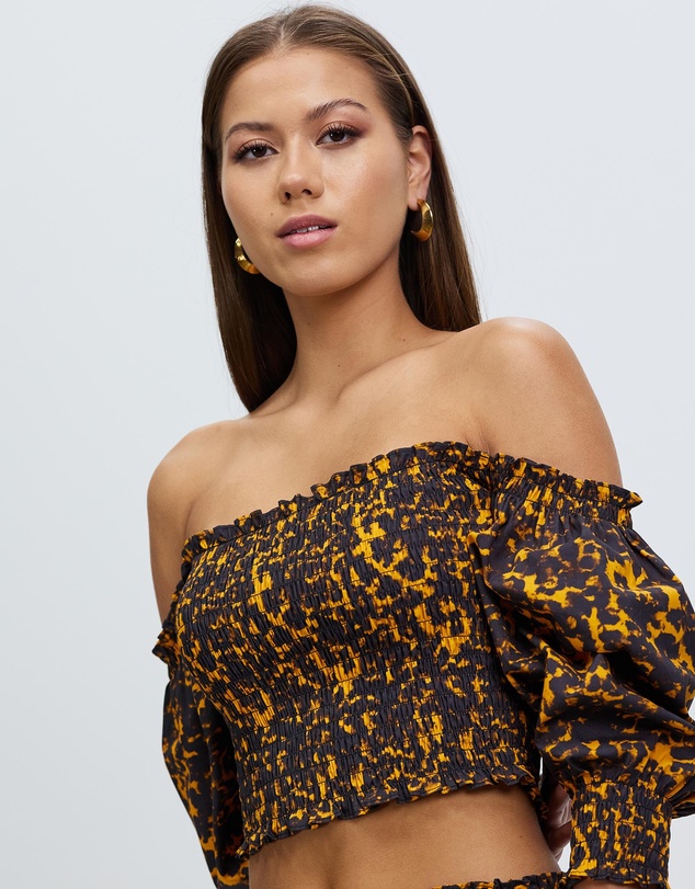 Third Form - Blur Out Off Shoulder Top