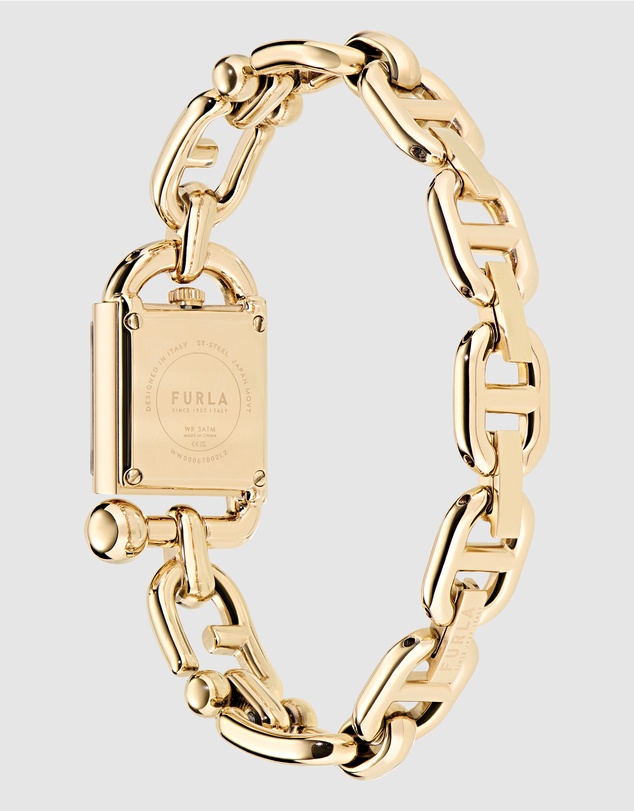 Furla - Mianuvola Square Gold-Tone Bracelet Watch