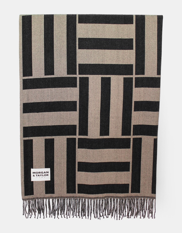 Morgan & Taylor - Anise Throw Blanket in Black