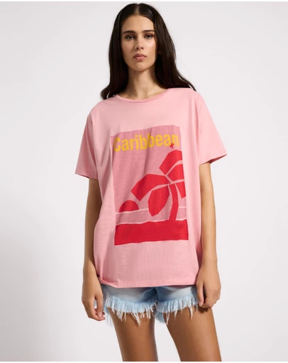 ONE TEASPOON - Caribbean Boyfriend Tee - Pink
